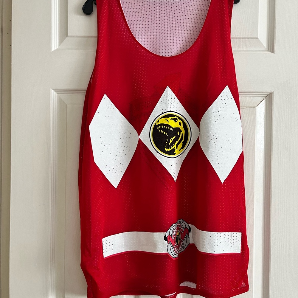 Power Rangers Red Ranger Jersey Tank Top - Picture 3 of 5
